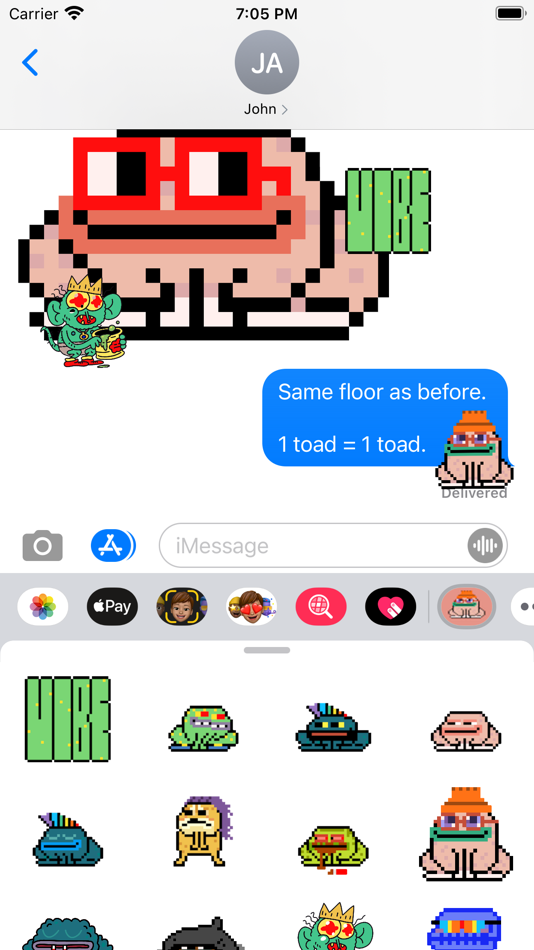#2. CrypToadz Stickers (iOS) 由: Alex McGregor