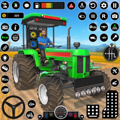 Real Tractor Farming Game Icon