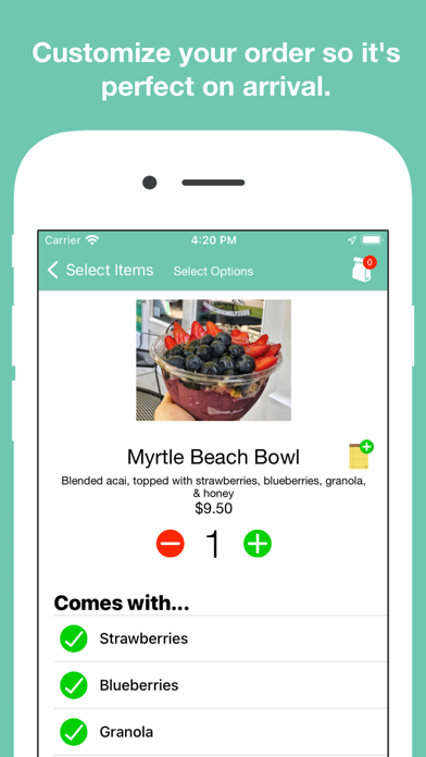 Kösta Bowls - Ordering Screenshot