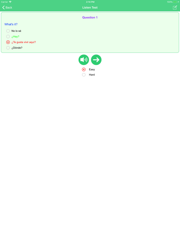Learn Spanish Language Offline iPad screenshot 6 - Education app