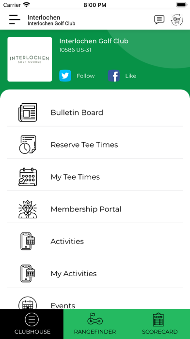 Interlochen Golf Club Screenshot