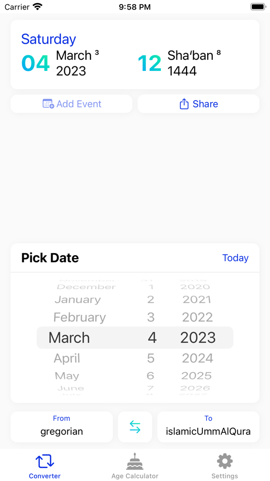 #1. Date Converter: All Calendars (iOS) 由: Fahad Alrashidi