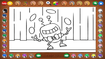 Coloring Robots Screenshot