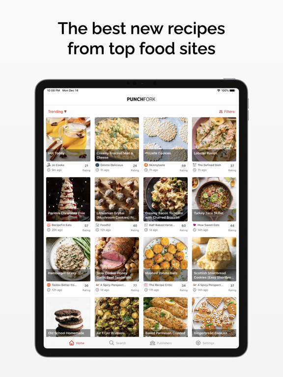 Punchfork iPad screenshot 1 - Food & Drink app