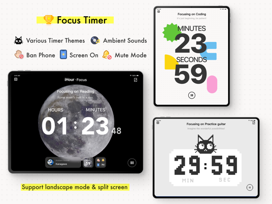 Screenshot #6 pour iHour - Focus Time Tracker