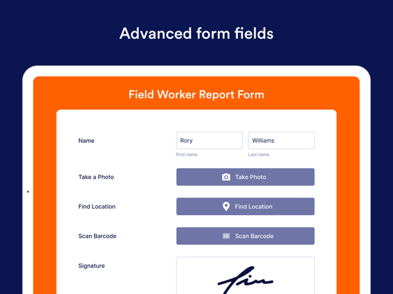 Jotform Enterprise Mobile iPad screenshot 8 - Business app