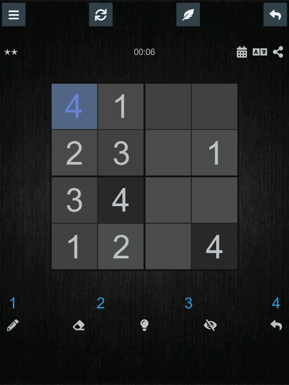 Screenshot #5 pour ™ Sudoku 4x4