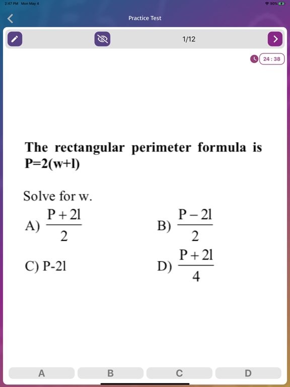 TSI - ACCUPLACER MATH iPad screenshot 7 - Education app