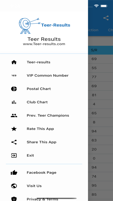 Teer Results Screenshot