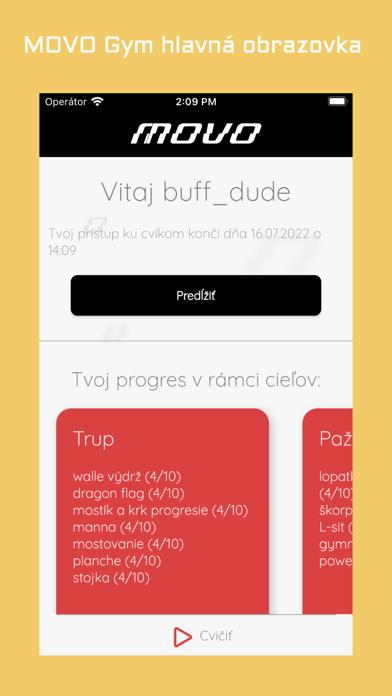 MOVO Gym Screenshot