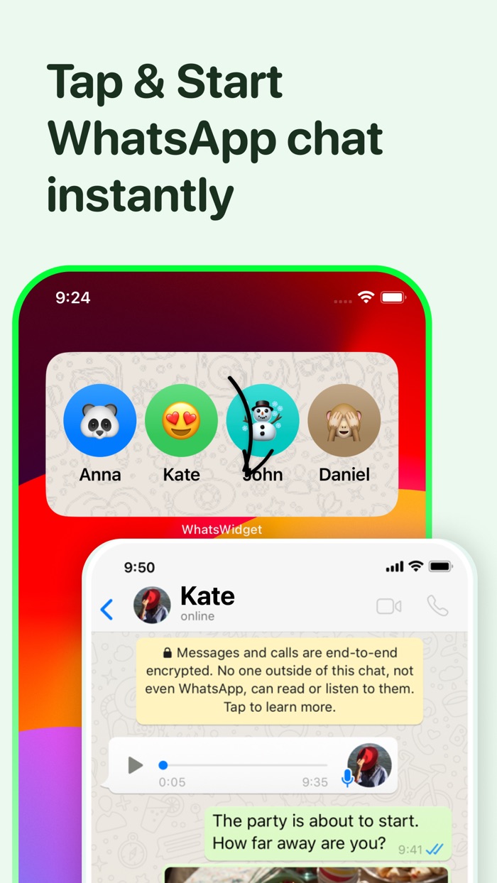 Widget WA Contacts Home Screen