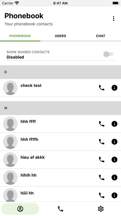 Brekeke Phone iPhone screenshot 5 - Social Networking app