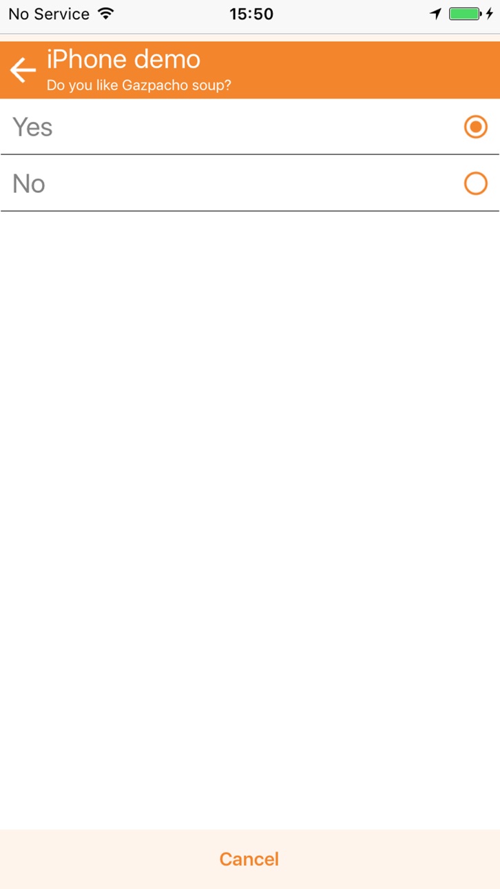 iPhone screenshot