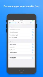 xfont - custom font installer iphone resimleri 3
