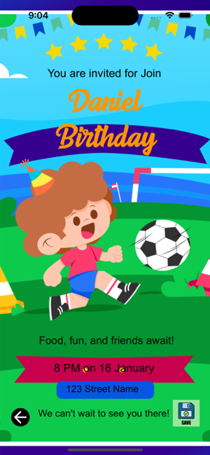 ‎Video Invitation Maker Screenshot