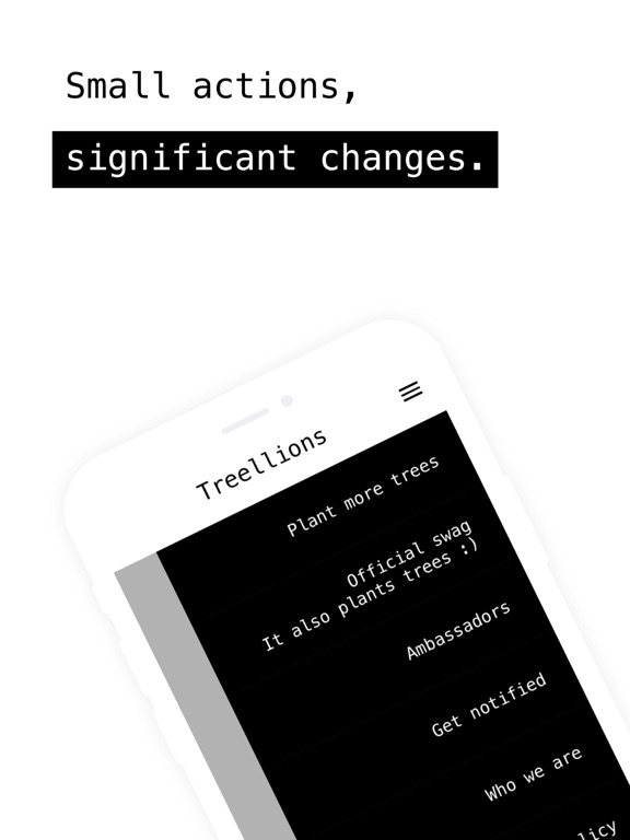Treellions - We Plant Trees iPad screenshot 4 - Social Networking app