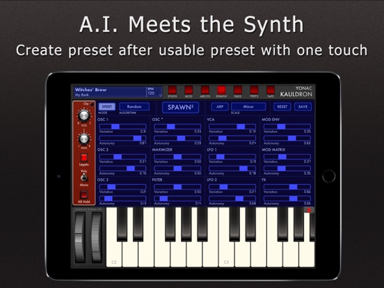 Kauldron Synthesizer iPad app afbeelding 2