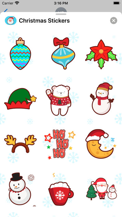 Christmas Stickers * Screenshot