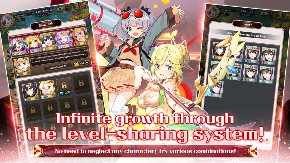 #6. Merge Girls : Idle RPG (iOS) 由: 주식회사 초콜릿소프트