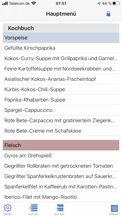 myRezepte Screenshot