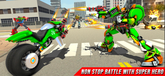 Police robot car transform