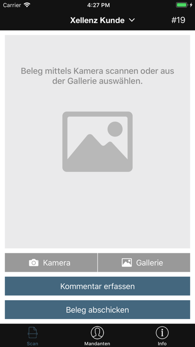 Xellenz Scanner app screenshot