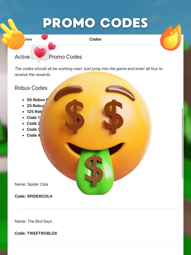 Skin & Robux codes for roblox on the App Store