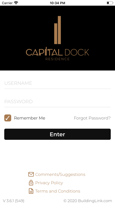 Screenshot #1 pour Capital Dock Residence App