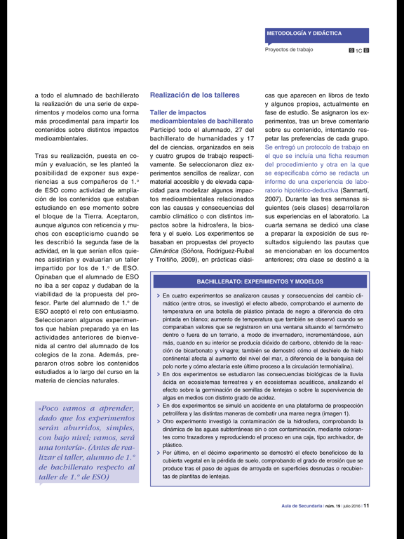 Aula de Secundaria iPad screenshot