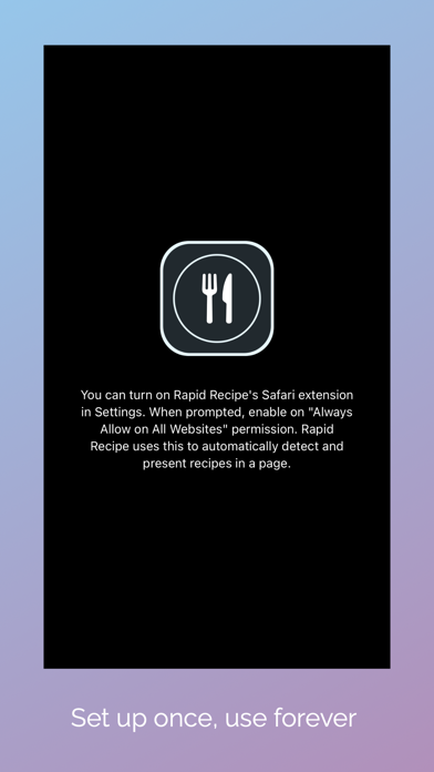 Recipe Reader for Safari Screenshot