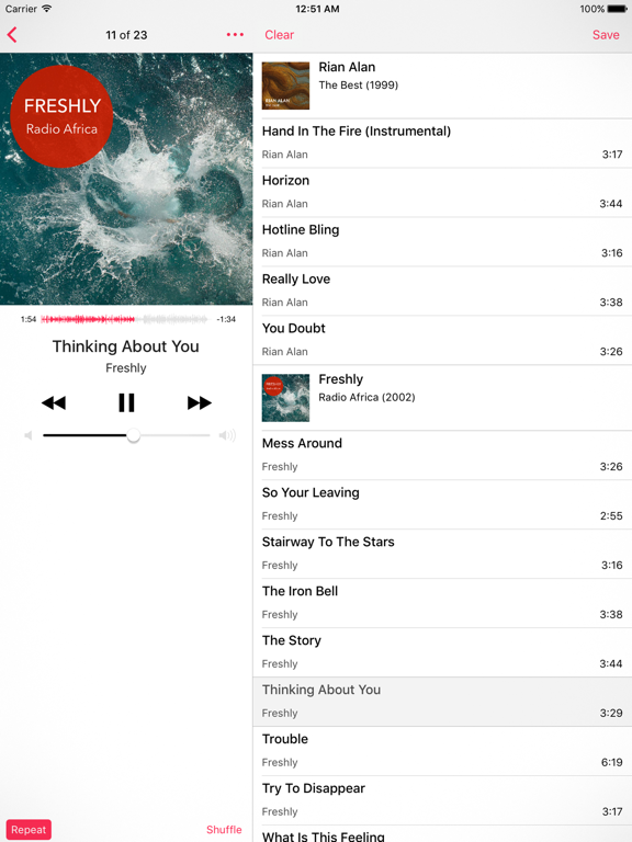 Screenshot #1 for Glazba – Music Player