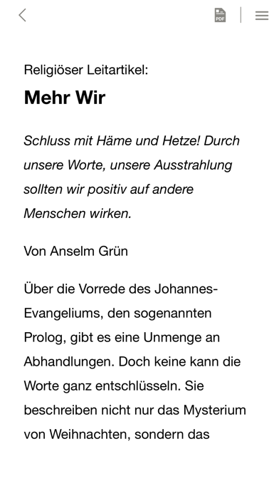 CHRIST IN DER GEGENWART Screenshot