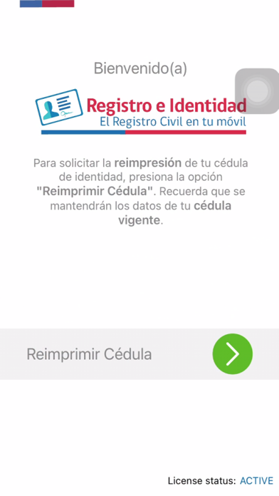 Registro e Identidad Screenshot