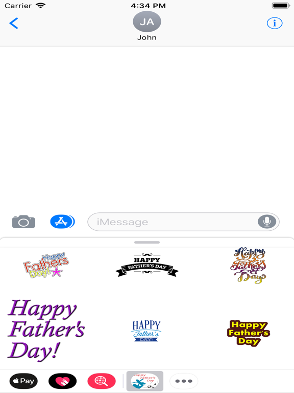 Happy Fathers Day Stickers2018 iPad screenshot