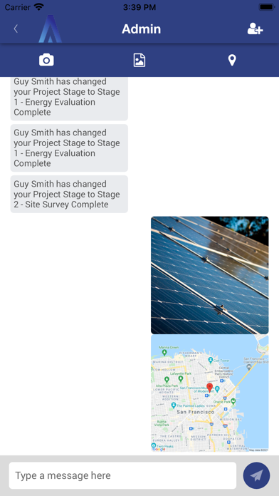 Advocator App Screenshot