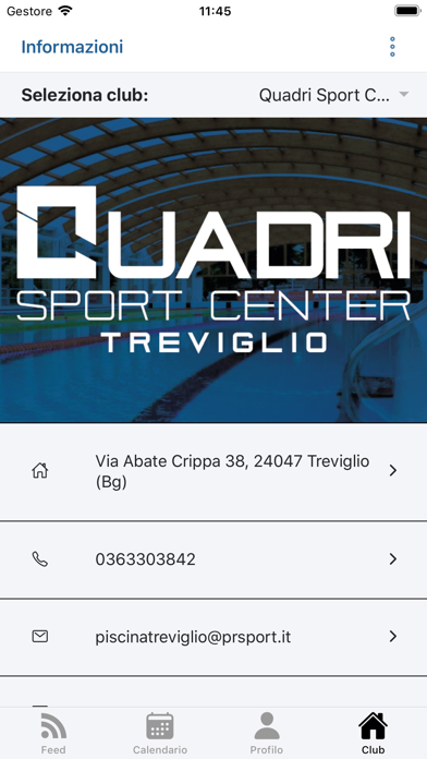 Quadri Sport Center Screenshot