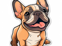 French bulldog stickers lovers