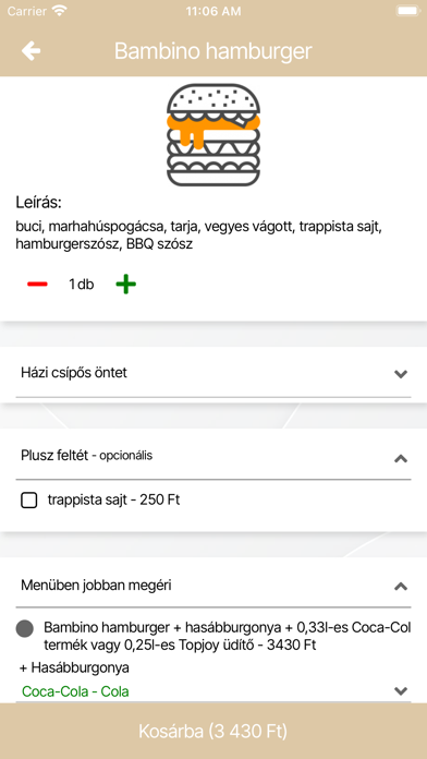 Bambino Büfé Screenshot