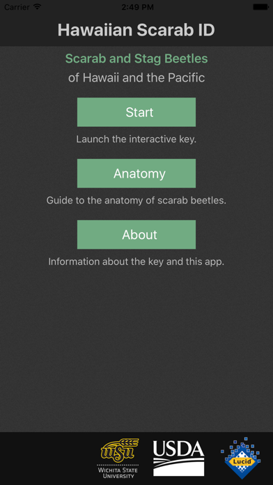 Hawaiian Scarab ID Screenshot