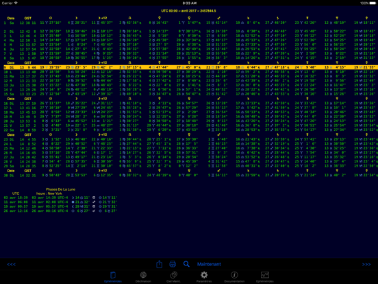 Screenshot #4 pour iPhemeris Astrology Éphéméride