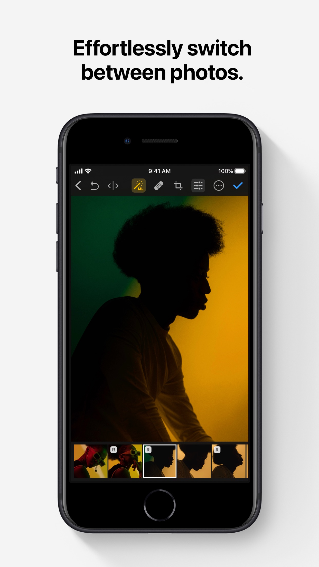 Screenshot do app Photomator – Photo Editor