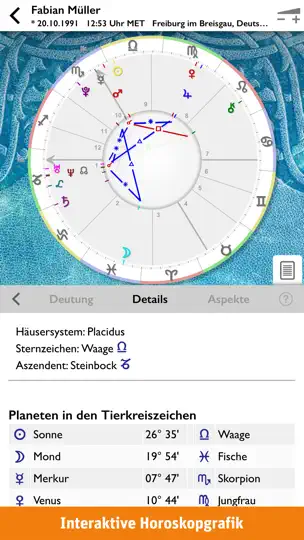 Screenshot von AstroStar: Horoskope Berechnen auf dem iPhone 1