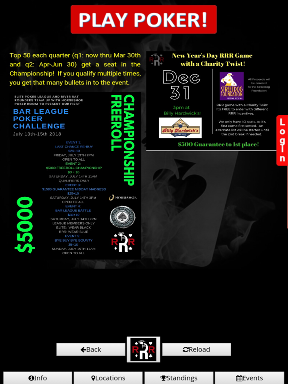 River Rat App iPad screenshot 1 - Entertainment app