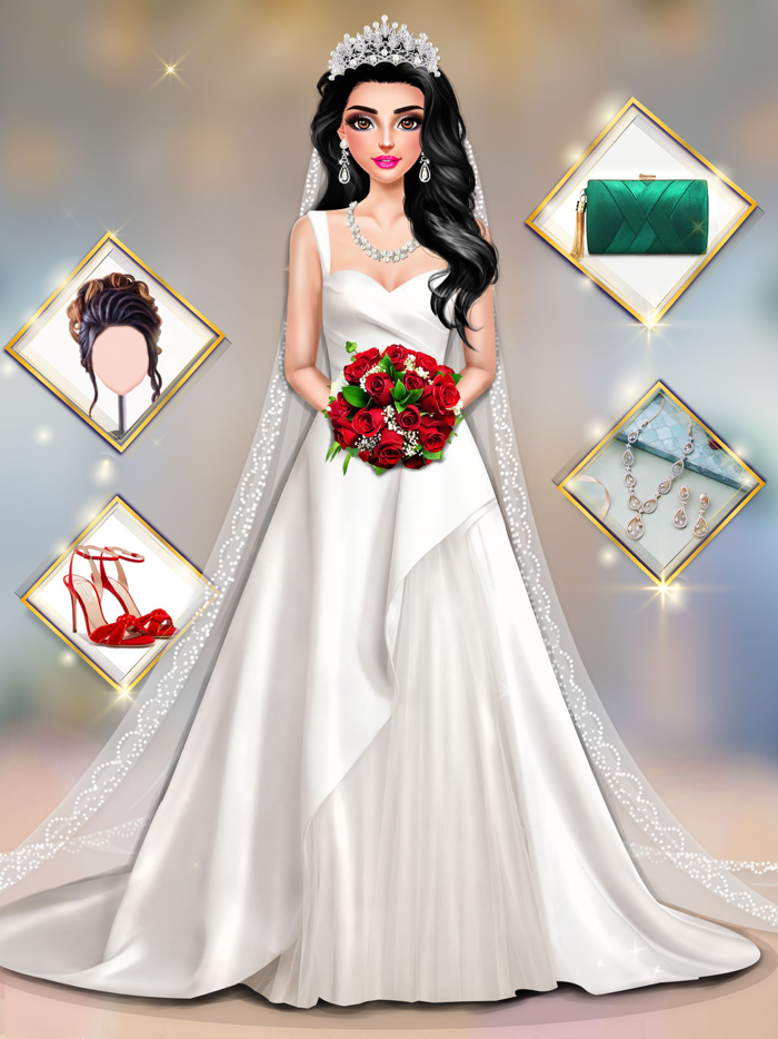 Wedding Dress Up Makeup Salon