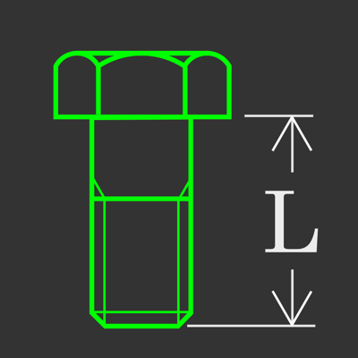 Bolt Length - (Nominal Length)