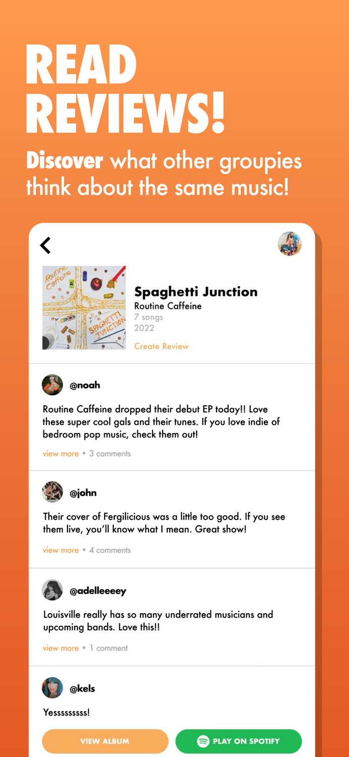 Groupie Discover Share Listen