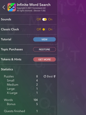 Word Search + Infinite Puzzlesのおすすめ画像9