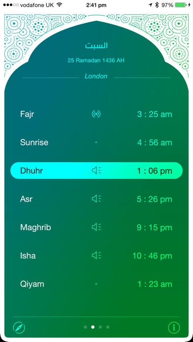 Screenshot #2 pour iPray: Adhan · Prayer · Qibla