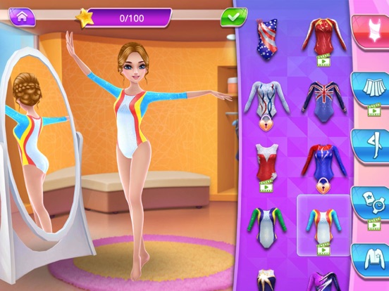 Gymnastics Superstar Gold Girl iPad app afbeelding 2