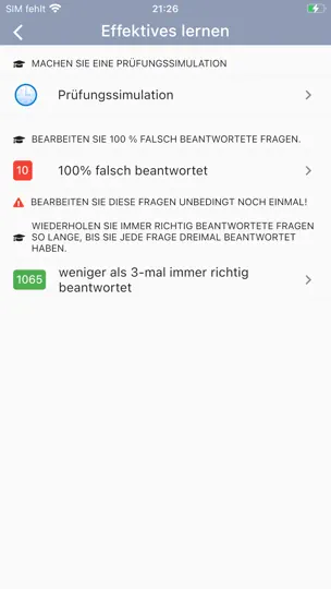 Screenshot von Fahrschule.de 2026 auf dem iPhone 7